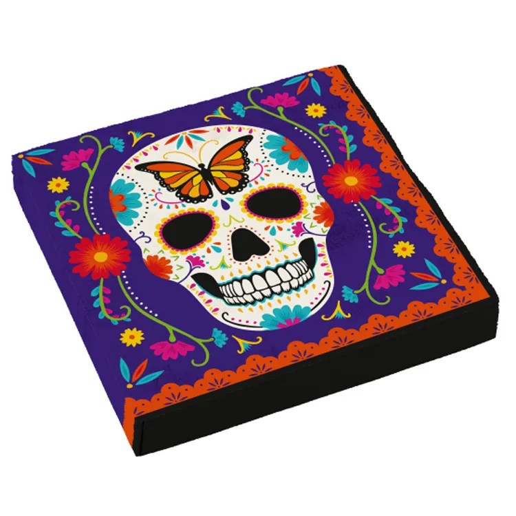 Alternativ bild 0 för Servetter Day Of The Dead 16-pack
