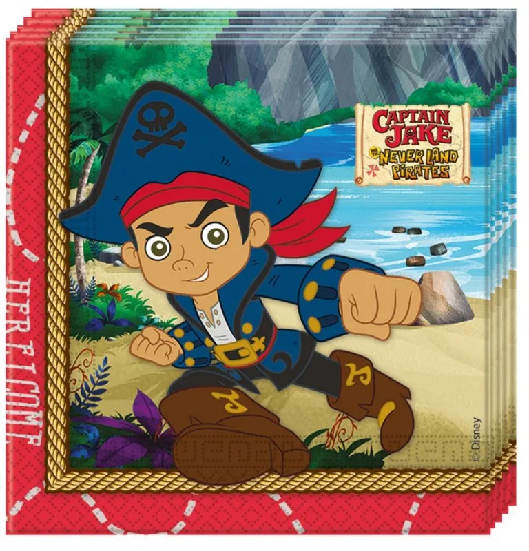 Alternativ bild 0 för Servetter Jake och piraterna 20-pack