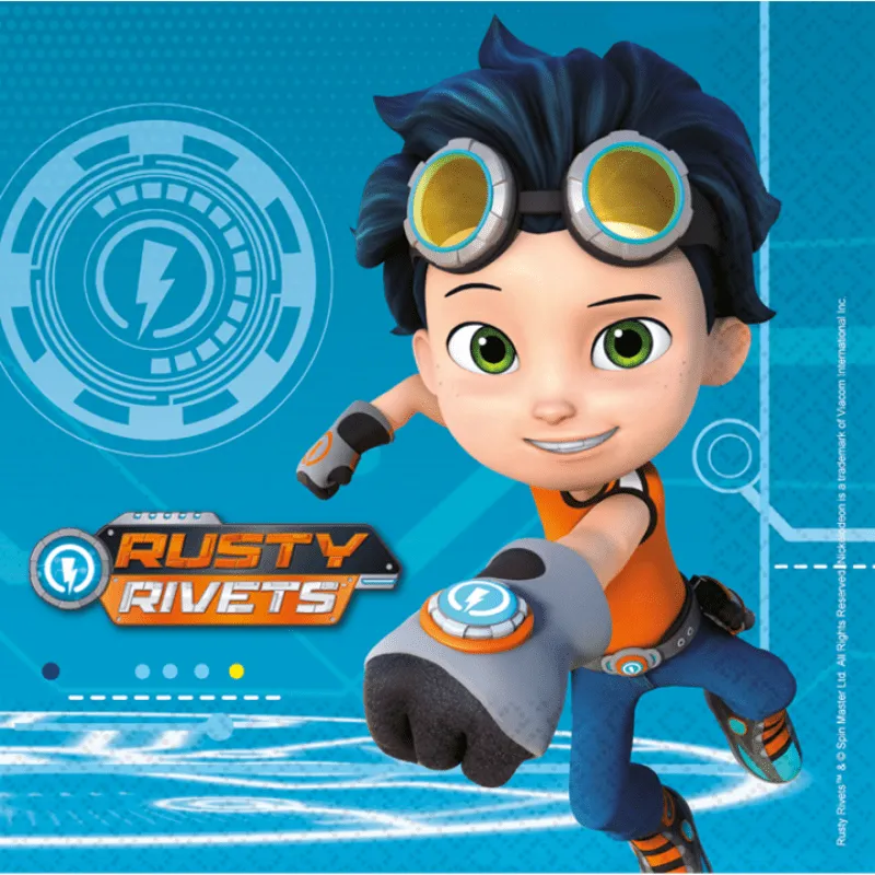 Alternativ bild 0 för Servetter Rusty Rivets 16-pack