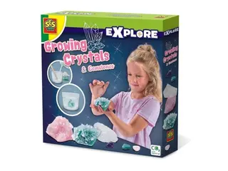 Produktfoto för SES Creative Explore Growing crystals and gemstones, 8 År, Multifärg