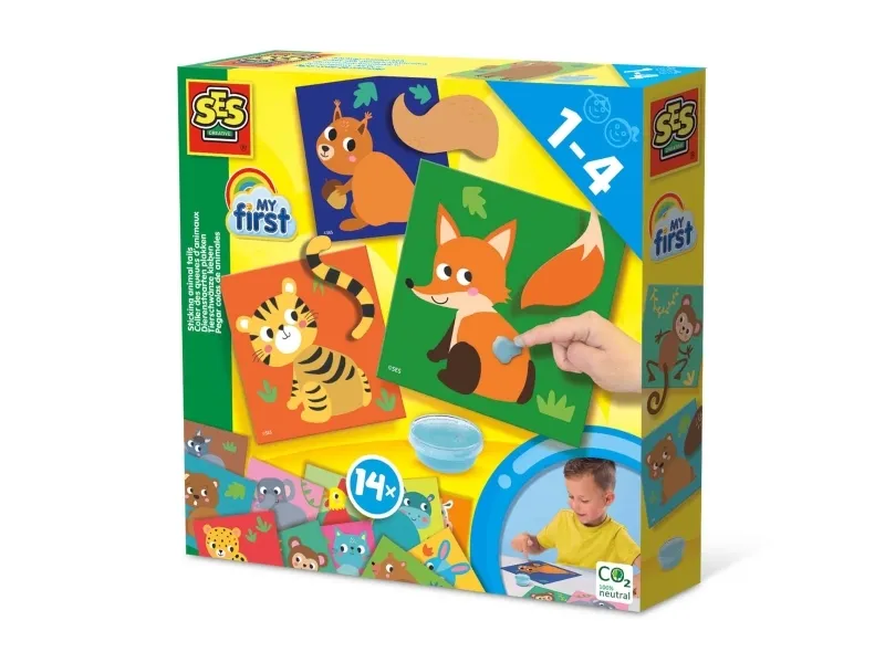 Alternativ bild 0 för SES Creative - My first - Sticking Animal Tails - (S14403) /Arts and Crafts