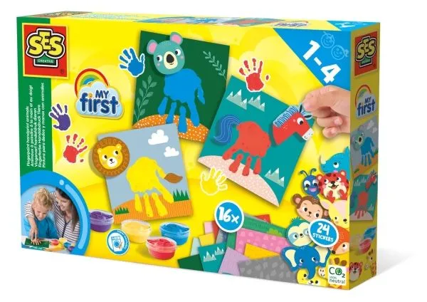 Alternativ bild 0 för SES My First - Fingerpaint Handprint Animals