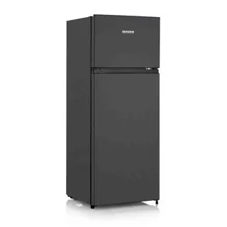 Produktfoto för SEVERIN DT 8762 - Kylskåp/frys - toppfrys - bredd: 54.2 cm - djup: 55 cm - höjd: 143.4 cm - 206 liter - Klass E - svart