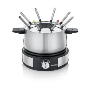 Produktfoto för SEVERIN FO 2471 - fondue pot/crepe maker - black