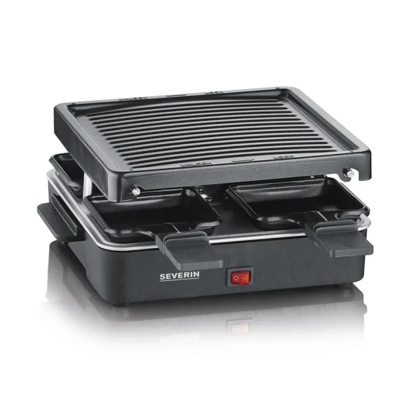 Alternativ bild 0 för SEVERIN RG 2370 - Raclette/grill - 600 W - sort