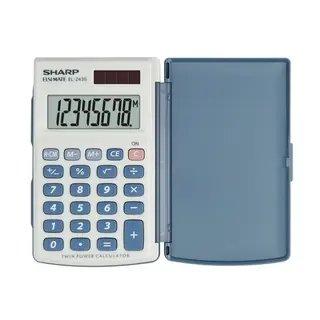 Produktfoto för Sharp EL-243S - Fickkalkylator - 8 siffror - solcellspanel, batteri