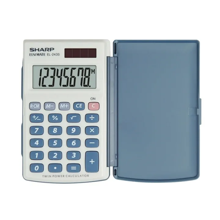Alternativ bild 0 för Sharp EL-243S - Fickkalkylator - 8 siffror - solcellspanel, batteri