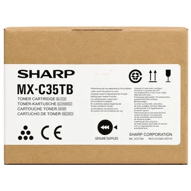 Alternativ bild 0 för Sharp MX-C36TB Tonerkassett Svart