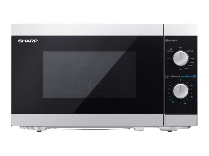 Alternativ bild 0 för Sharp YC-MG01E-S - Mikrovågsugn med grill - 20 liter - 800 W - silver/svart