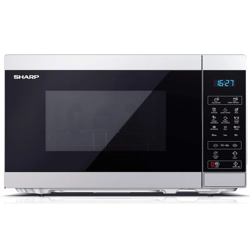 Bild 1 för Sharp YC-MG02E-S - Mikrovågsugn med grill - 20 liter - 800 W