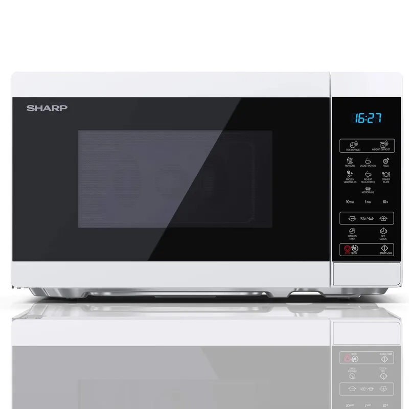 Bild 1 för Sharp YC-MS02E-W - microwave oven - freestanding - white