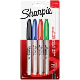 Produktfoto för Sharpie Fine Basic 1.0mm färgmarkerare (4 st.)