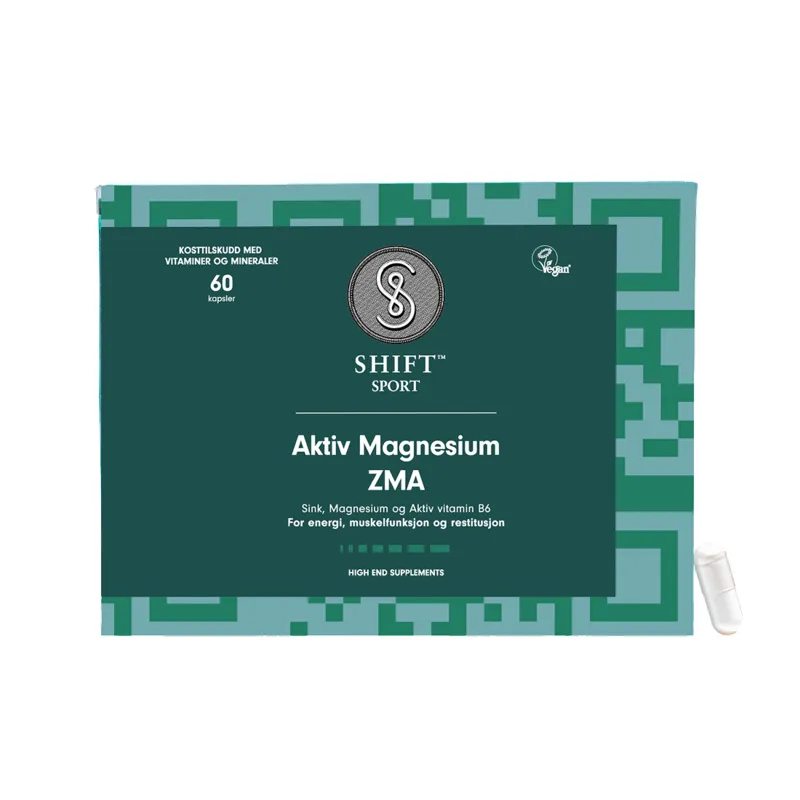 Bild 1 för SHIFT Sport Aktiv Magnesium ZMA 60 kapslar