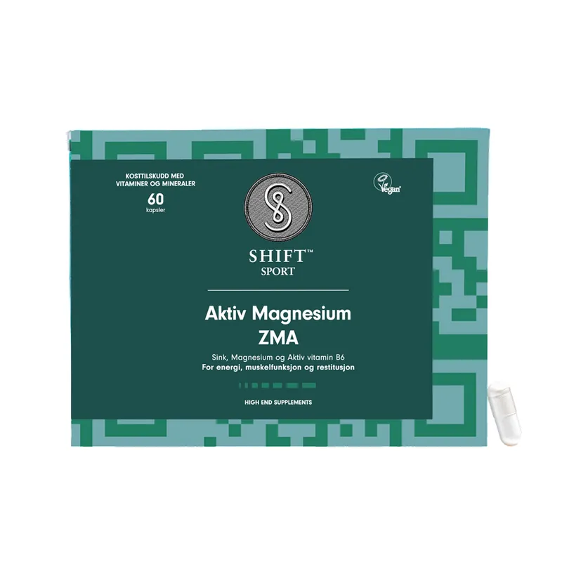 Bild 2 för SHIFT Sport Aktiv Magnesium ZMA 60 kapslar