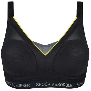 Alternativ bild 0 för Shock Absorber BH Active Shaped Support Bra Svart/Gul E 75 Dam