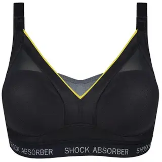 Produktfoto för Shock Absorber BH Active Shaped Support Bra Svart/Gul F 70 Dam