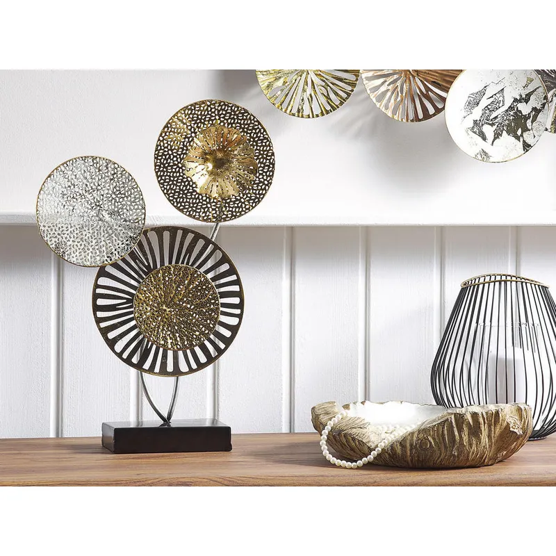Bild 4 för Shumee Dekorativ metallskulptur guld och silver URANIUM