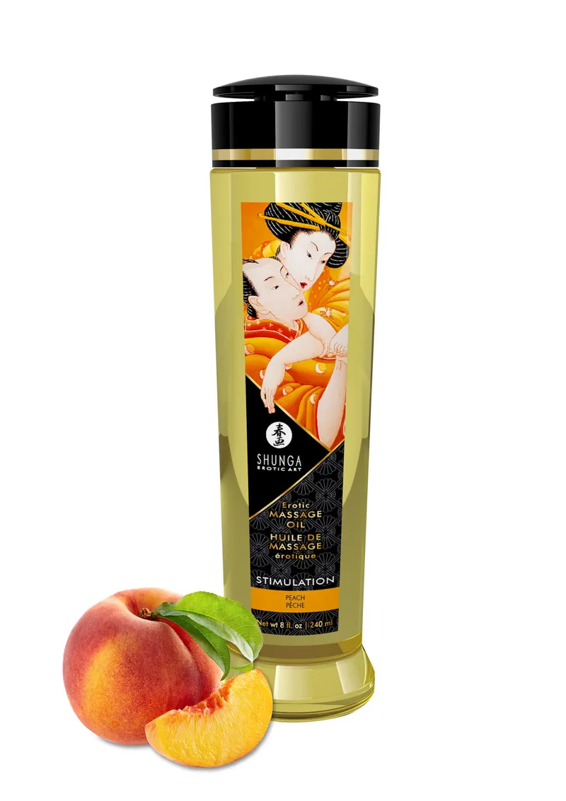 Bild 1 för Shunga Erotic Massage Oil Peach 240 ml