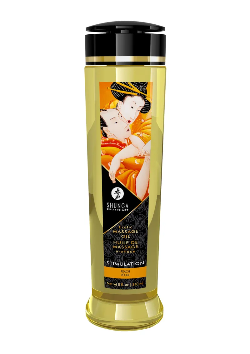 Bild 2 för Shunga Erotic Massage Oil Peach 240 ml