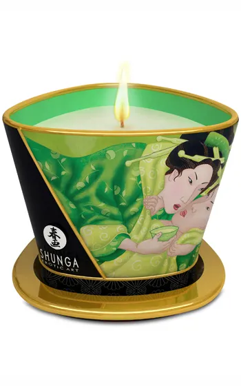 Alternativ bild 0 för Shunga Massage Candle Green Tea 170 ml