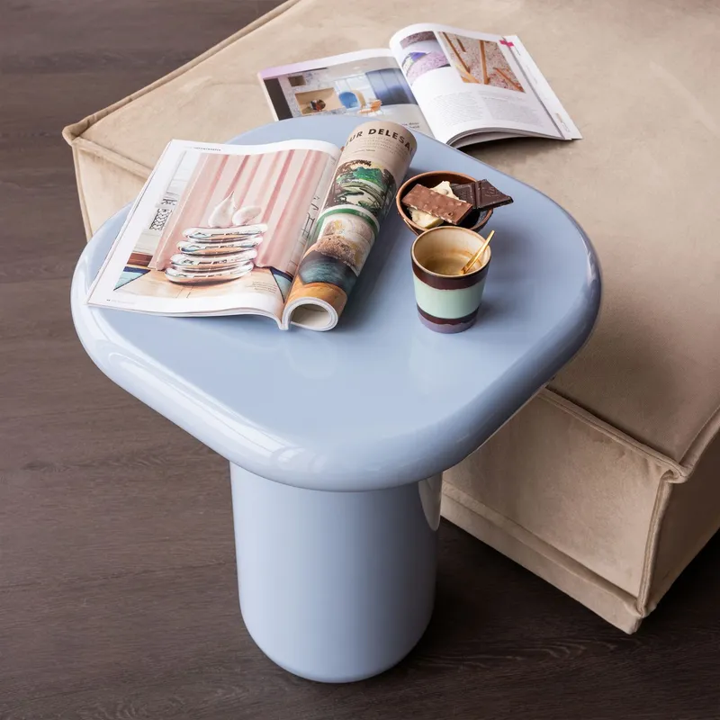 Bild 2 för Sidobord Zava 50 cm - Ljusblå