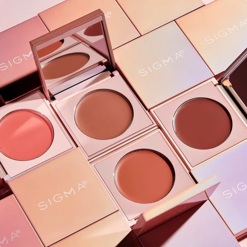 Bild 7 för Sigma Beauty Cream Blush - Coral Dawn Fresh melon sheen - 7 g