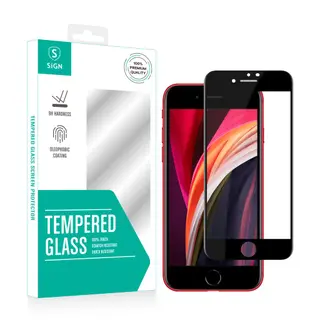Produktfoto för SiGN 3D Skärmskydd i Härdat Glas med Dust Mesh till iPhone SE 2020