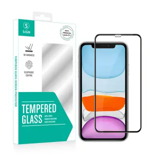 Produktfoto för SiGN 3D Skärmskydd i Härdat Glas med Dust Mesh till iPhone XR & iPhone 11