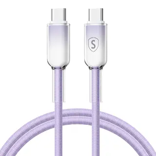 Produktfoto för SiGN Dynamic Series USB-C till USB-C Kabel 60W, 1m – Lila