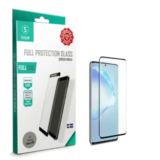 Produktfoto för SiGN Heltäckande Skärmskydd i Härdat Glas för Samsung Galaxy S20