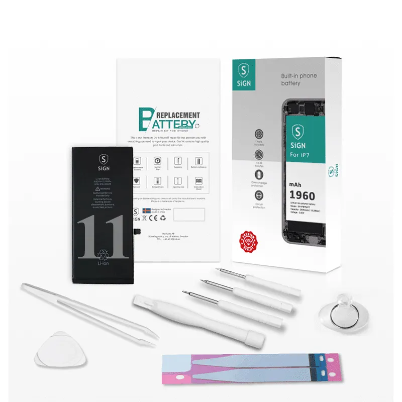Alternativ bild 0 för SiGN Komplett Kit för Batteribyte - iPhone 11