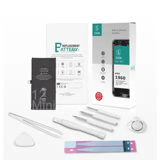 Produktfoto för SiGN Komplett Kit för Batteribyte - iPhone 12 Mini