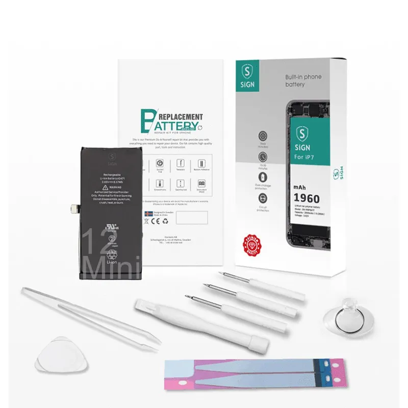 Alternativ bild 0 för SiGN Komplett Kit för Batteribyte - iPhone 12 Mini