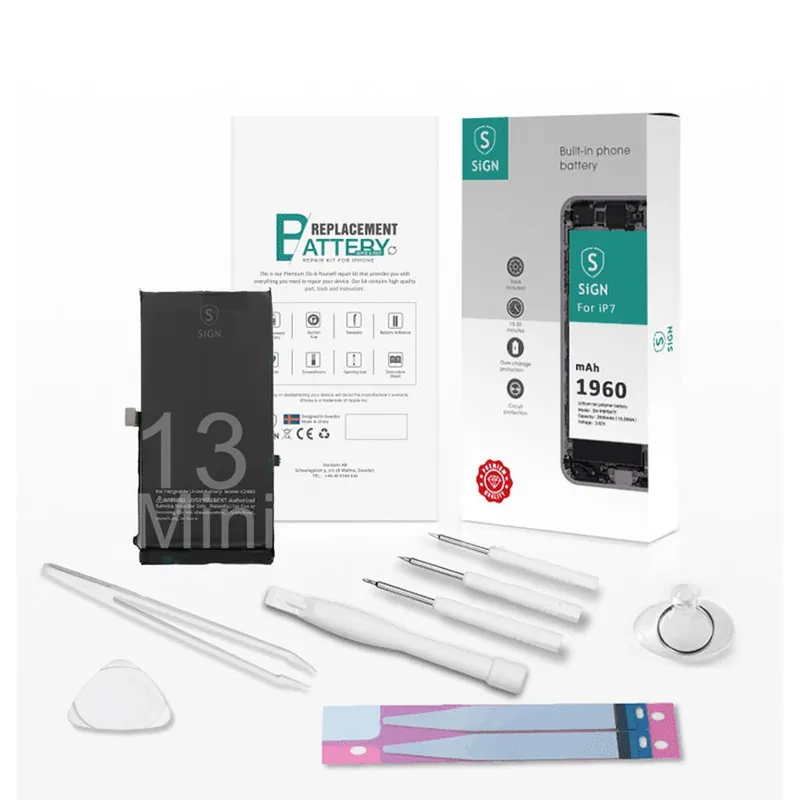 Alternativ bild 0 för SiGN Komplett Kit för Batteribyte - iPhone 13 Mini
