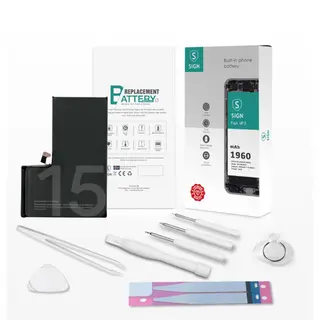 Produktfoto för SiGN Komplett Kit för Batteribyte - iPhone 15