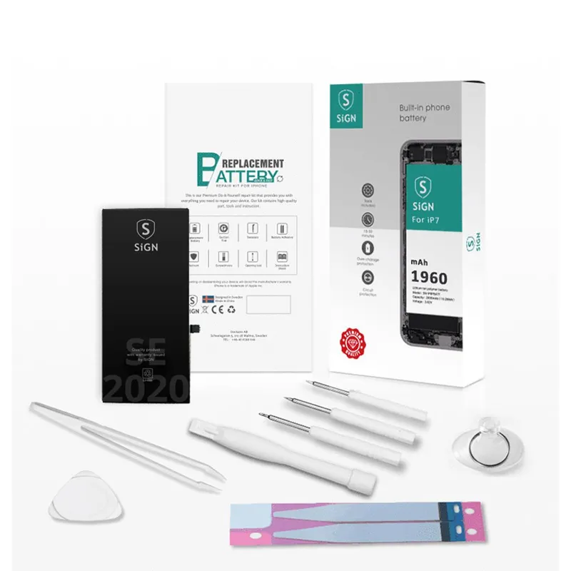 Alternativ bild 0 för SiGN Komplett Kit för Batteribyte - iPhone SE 2020