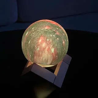 Produktfoto för SiGN Månlampa 3D Nattlampa - 16 ljuslägen