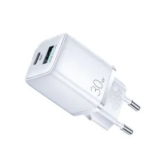 Produktfoto för SiGN Mini Snabbladdare USB & USB-C, PD & Q.C3.0, 3A, 30W - Vit