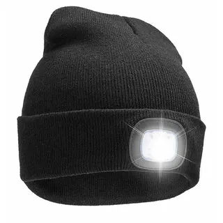 Produktfoto för SiGN Mössa med LED-lampa USB - Svart