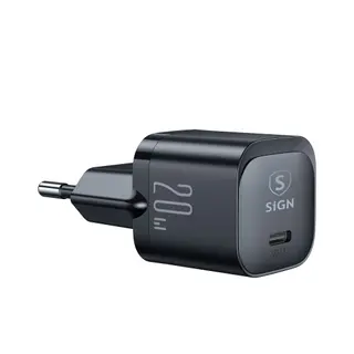Produktfoto för SiGN PD 20W USB-C Mini Laddare - Svart