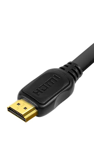 Produktfoto för SiGN Platt HDMI till HDMI Kabel 4K, 2m - Svart