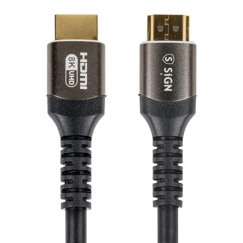 Alternativ bild 0 för SiGN Premium HDMI 2.1 Kabel 8K, 1m - Svart