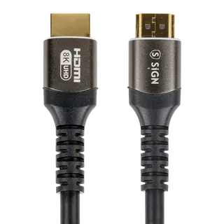 Produktfoto för SiGN Premium HDMI 2.1 Kabel 8K, 2m - Svart
