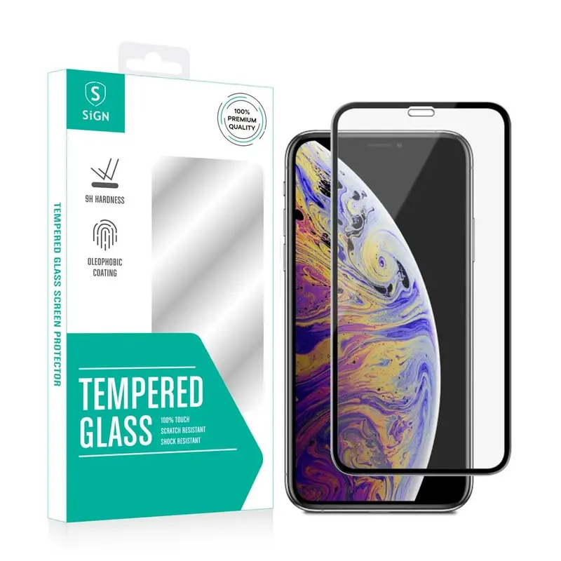 Alternativ bild 0 för SiGN Skärmskydd i Härdat Glas för iPhone 11 Pro- X-XS med Monteringsram