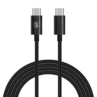 Produktfoto för SiGN Snabbladdningskabel USB-C till USB-C 60W, 3A, PD, 2m - Svart