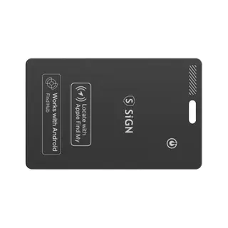 Produktfoto för SiGN Ultra Slim Location Finder Bluetooth-tracker för Plånbok SmartCard – Svart