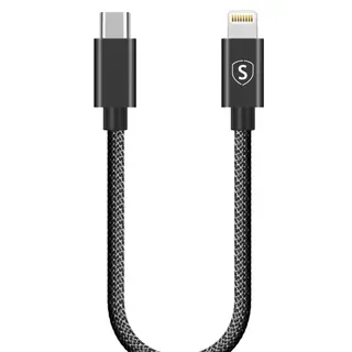 Produktfoto för SiGN USB-C till Lightning Kabel 20W, 0.25m - Svart