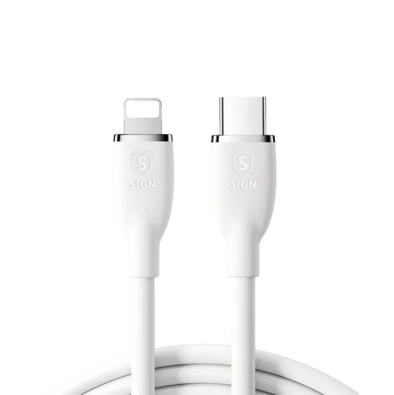 Alternativ bild 0 för SiGN USB-C till Lightning Kabel 30W, 2m - Vit