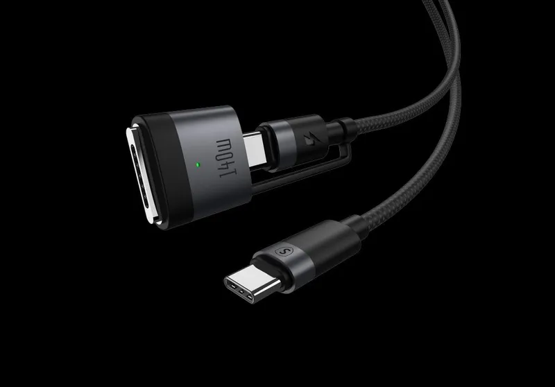 Alternativ bild 0 för SiGN USB-C till USB-A + Magsafe3 laddningskabel, 240W