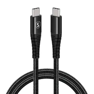 Produktfoto för SiGN USB-C till USB-C Kabel 5A, 100W, 1m - Svart